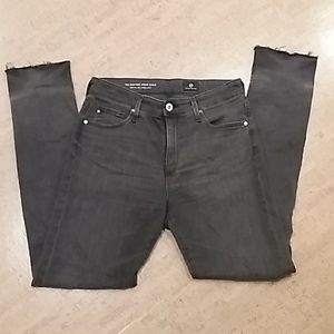 AG The High-Rise Stevie Ankle Jean Gray/Black 26R